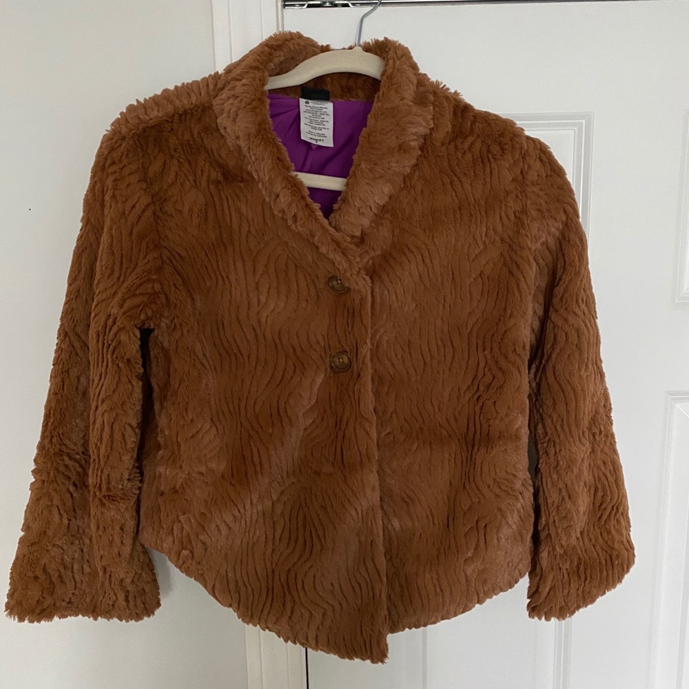 Patagonia Women’s Faux Fur Brown Jacket
